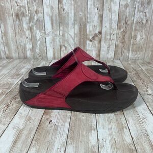 Fitlfop‎ red sandal flip flops Womens 10